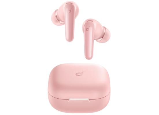 Anker Soundcore R60I NC, Real-Time Adaptive Noise Cancelling, Hi-Res Sound, Translation Earbuds, 50H Playtime, Wireless Earbuds, Bluetooth Earphones, Spatial Audio, Fast Charging, IP55, Pink