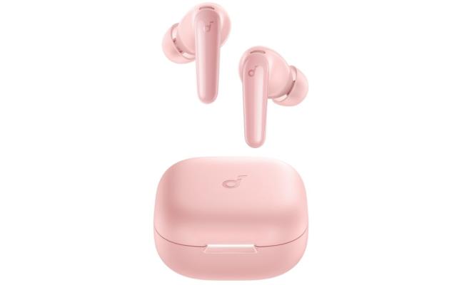 Anker Soundcore R60I NC, Real-Time Adaptive Noise Cancelling, Hi-Res Sound, Translation Earbuds, 50H Playtime, Wireless Earbuds, Bluetooth Earphones, Spatial Audio, Fast Charging, IP55, Pink