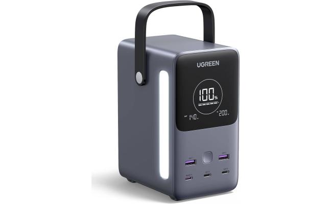 UGREEN PB770 Nexode Portable Charger Power Bank, 48000 mAh (153.6 Wh) Capacity, 300W MAX Fast Charging, 5 Ports Output, Smart Digital Display