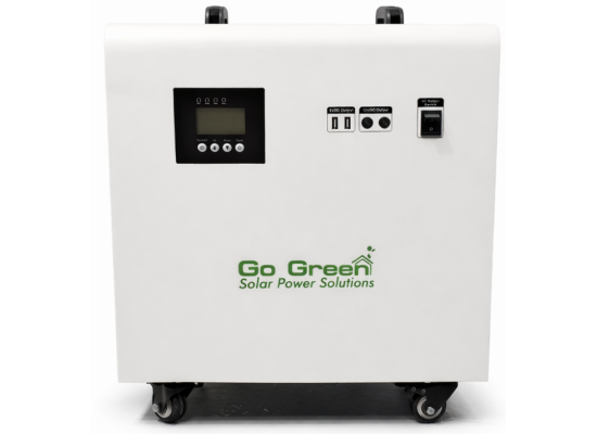 GO Green 4KW Power Station (2000W Rated) w/ Built-in 4019 Watt-Hours Lithium iron phosphate (LiFePO4) Dual Charging: AC Wall Outlet & Solar Panels