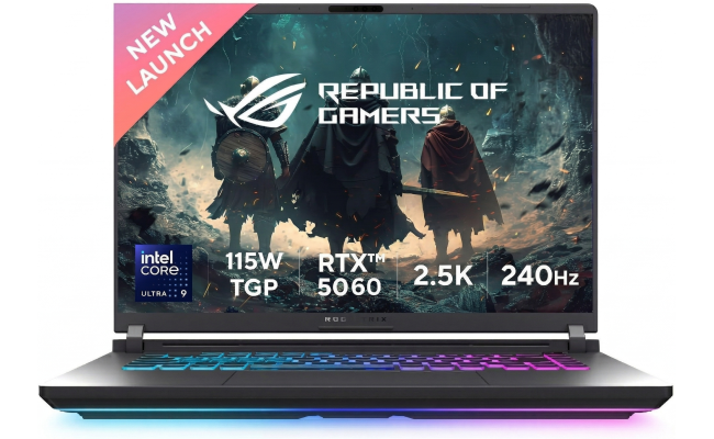 ASUS ROG Strix G16 (2025) G615LM NEW Intel Core Ultra 9 Gen II 275HX 24-Cores w/ NVIDIA RTX™ 5060 8GB DDR7 & 2.5K IPS 240Hz Display , Eclipse Gray