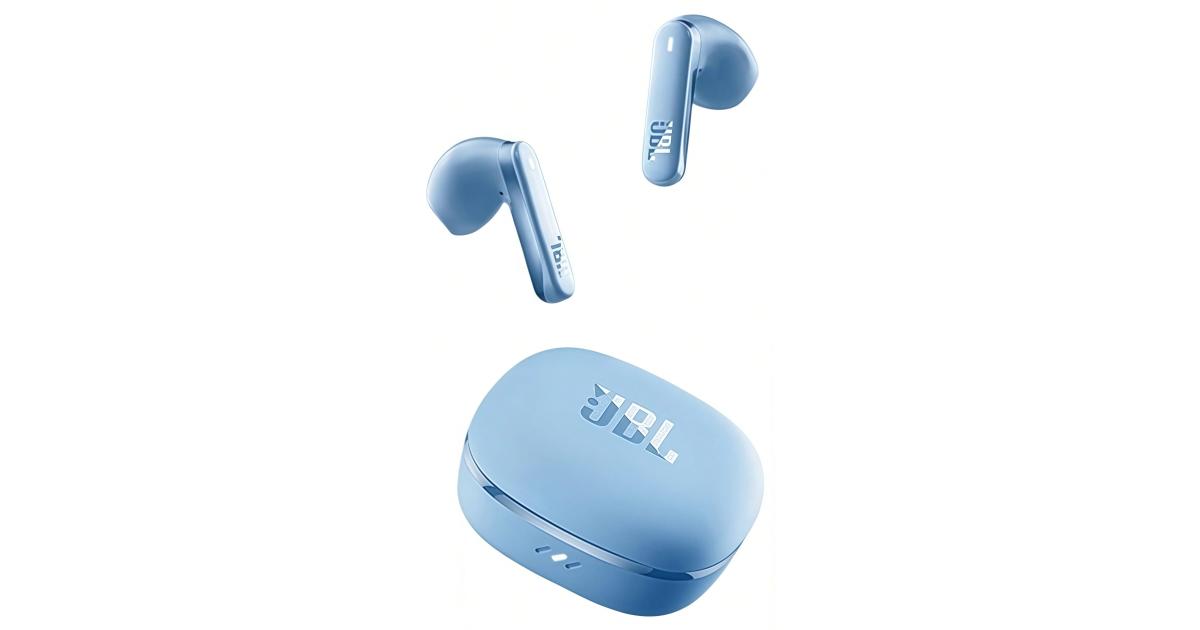 سماعات JBL T280TWS X3 True Wireless Bluetooth Earbuds - Semi-In-Ear Music with Call Noise Cancellation, Waterproof, Sweat-Proof, Earphones for Gaming, Blue