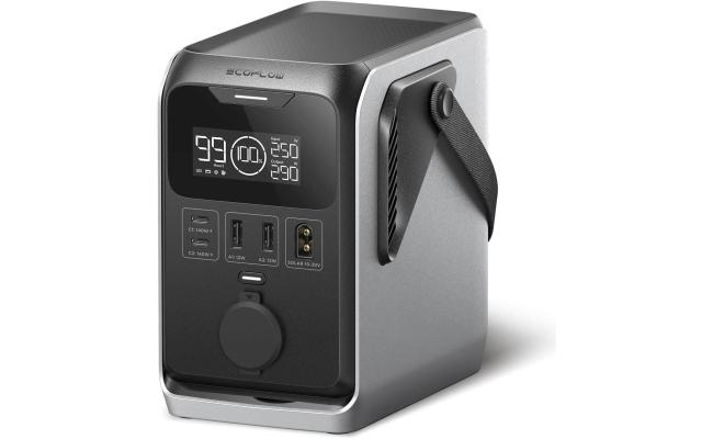 EcoFlow TRAIL 300 DC Portable Power Station, 288Wh LiFePO4 Power Bank, 300W DC Output, Compact Solar Generator for Camping, Travel, and Emergency Power