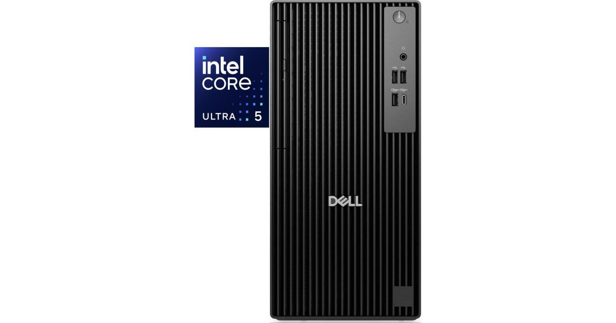 Dell Pro Tower QCT1250 (2025) سطح المكتب المكتبي للأعمال برج الذكاء الاصطناعي من المستوى التالي Intel Core Ultra 5 235 14-Cores - أسود