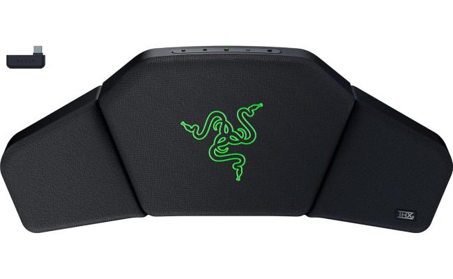 Razer Clio Wireless Speaker Head Cushion: THX Spatial Audio Enabled - Integrated Near Field Dual Speakers - Multiple Audio Setups - Two 43 mm Full Range Drivers + Aluminum Cone - Bluetooth & USB C