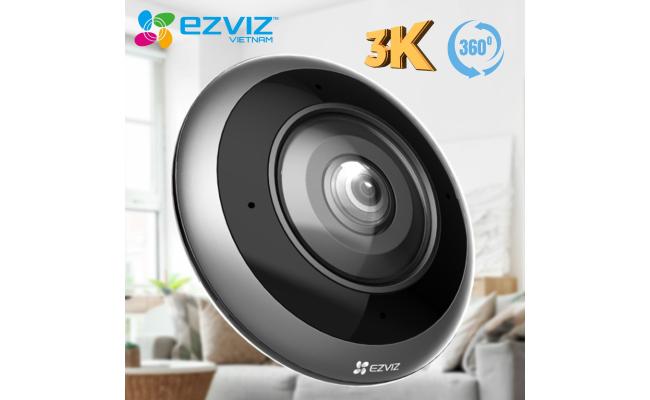 EZVIZ E4p 3K⁺ Smart Fisheye Camera – 360° Panoramic View, 6MP Ultra-HD, AI Human Detection, Dual-Band Wi-Fi & Two-Way Talk