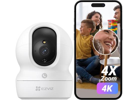 EZVIZ CP1 Pro 4K Indoor Security Camera, WiFi Camera, Baby Monitor 5GHz 2.4GHz, 360° Pan Tilt, Smart Colour Night Vision, Auto Tracking, Two Way Audio, Pre-set Points Patrol Mode, Alexa Compatible