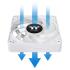 Thermaltake CT140 EX ARGB Sync PC Cooling Fan White (3-Fan Pack), Magnetic Connection, 5V Motherboard Sync, 16.8 Million Colors 9 Addressable LEDs, 140 mm Case/Radiator Fan