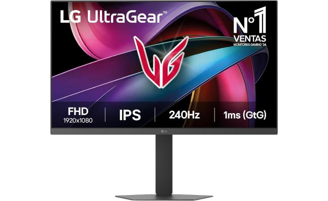 LG UltraGear 27G440A Gaming Monitor, 27" IPS Display, FHD Resolution, 240Hz Refresh Rate, 1ms (GtG @ Faster) Response Time, AMD FreeSync Premium & NVIDIA G-Sync Technology, Black