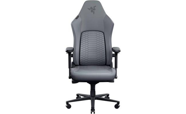 RAZER Iskur V2 NewGen (2025) Gaming Chair, HyperFlex Lumbar Support System, Gen-2 EPU Leather WITH CoolTouch Technology, Cold-Cured Foam, 4D Adjustable Armrests, Light Gray