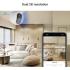 Ezviz C60p Dual Mix Smart Home Wi-Fi Camera, 2K & 2K Dual-Lens Stitching, 360° Panoramic View, IR Night Vision, Smart Tracking, Two Patrol Modes, H.265 Video Compression, White
