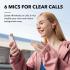 Anker soundcore  Liberty 4 NC Wireless Earbuds, 98.5% Noise Reduction, Adaptive Noise Cancelling to Ears and Environment, Hi-Res Sound, 50H Battery, Wireless Charging, Bluetooth 5.3 - Pink