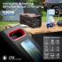 Promate PowerTank-600 600W LiFePO4 Power Station, 161000mAh, PD 100W & 30W USB-C, Dual 600W AC, QC 18W USB-A, 15W Wireless, DC Car Port, Solar Input, 1.8Hr Fast Recharge, Black