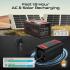 Promate PowerTank-600 600W LiFePO4 Power Station, 161000mAh, PD 100W & 30W USB-C, Dual 600W AC, QC 18W USB-A, 15W Wireless, DC Car Port, Solar Input, 1.8Hr Fast Recharge, Black