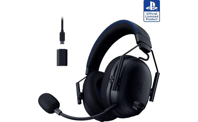 Razer BlackShark V3 Pro Wireless ANC Gaming Headset for PS5: Full Band Mic - 50mm Drivers - 2.4 GHz, Bluetooth, 3.5mm - Works with PC, Mac, Nintendo Switch, Smartphone - Long Battery Life - Black