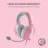 Razer BlackShark V2 X Gaming Headset, 7.1 Surround Sound Capable, TriForce 50mm Drivers, 3.5mm Jack, Breathable Memory Foam Cushion, For PC, PS4, Nintendo Switch, Quartz Pink