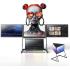 V2COM Q1 15.6" IPS Quad Triple Laptop Monitor Extender 100% sRGB HDR, 360° Rotation, Plug & Play, Compatible with Windows/macOS (M1/M2/M3)
