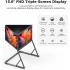 V2COM Q1 15.6" IPS Quad Triple Laptop Monitor Extender 100% sRGB HDR, 360° Rotation, Plug & Play, Compatible with Windows/macOS (M1/M2/M3)