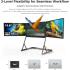 V2COM Q1 15.6" IPS Quad Triple Laptop Monitor Extender 100% sRGB HDR, 360° Rotation, Plug & Play, Compatible with Windows/macOS (M1/M2/M3)