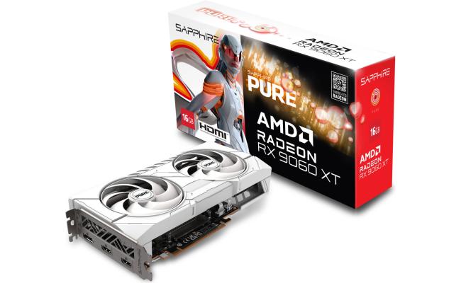 SAPPHIRE PULSE AMD Radeon RX 9060 XT 16GB GDDR6 128-Bit Memory, 3290 MHz Boost Clock, 2048 Stream Processors, 20 Gbps Memory Clock, PCI-Express 5.0 x16
