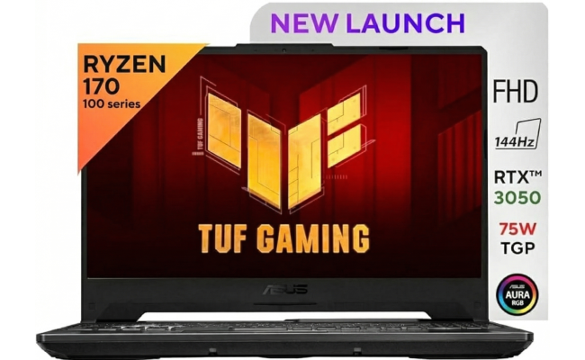 ASUS TUF Gaming A15 (2025) FA506NCQ NEW AMD Ryzen™ 7 170 8-Cores w/ Nvidia RTX 3050 4GB & IPS 144Hz Display - Graphite Black