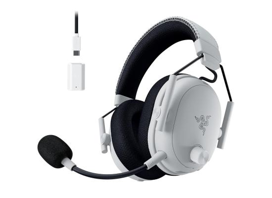 Razer BlackShark V3 Pro Wireless ANC Gaming Headset for Xbox: Full Band Mic - 50mm Drivers - 2.4 GHz, Bluetooth, USB, 3.5mm - Works with PC, Mac, PS5, Nintendo Switch - Long Battery Life - White product thumbnail 2