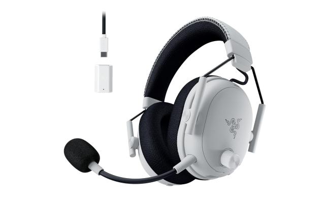 Razer BlackShark V3 Pro Wireless ANC Gaming Headset for Xbox: Full Band Mic - 50mm Drivers - 2.4 GHz, Bluetooth, USB, 3.5mm - Works with PC, Mac, PS5, Nintendo Switch - Long Battery Life - White