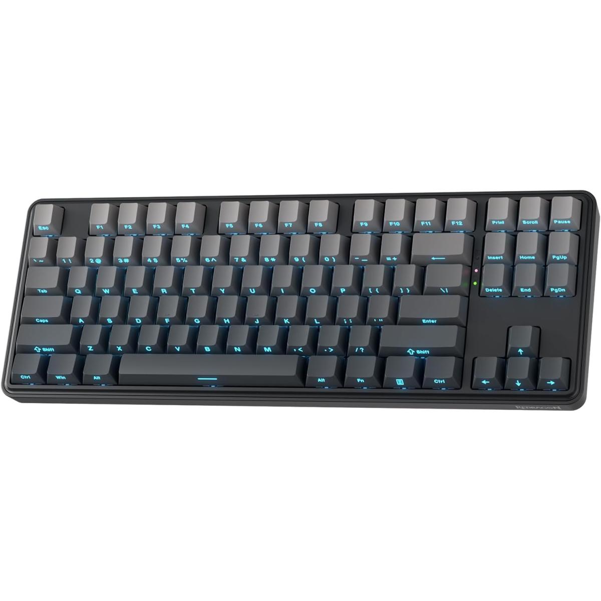 Redragon K707 HE Rapid Trigger Gaming Keyboard, 87 Keys TKL Wired Mechanical Keyboard w/Hyper-Fast Actuation Hall Effect Magnetic Switch, Actuation Point Adjustable, Side Printed PBT Gradient Keycaps
