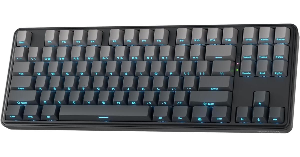 كيبورد ميكانيكي Redragon K707 HE Rapid Trigger Gaming Keyboard, 87 Keys TKL Wired w/Hyper-Fast Actuation Hall Effect Magnetic Switch, Actuation Point Adjustable, Side Printed PBT Gradient Keycaps