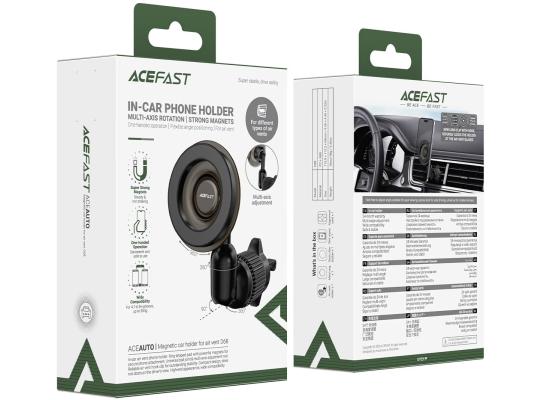 ACEFAST D68 Magnetic Car Phone Holder for Air Vent – Black