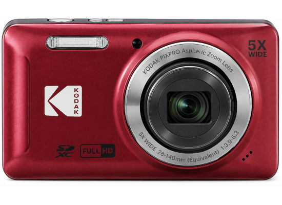KODAK PIXPRO FZ55 16MP 5x Optical Zoom Digital Camera - Red