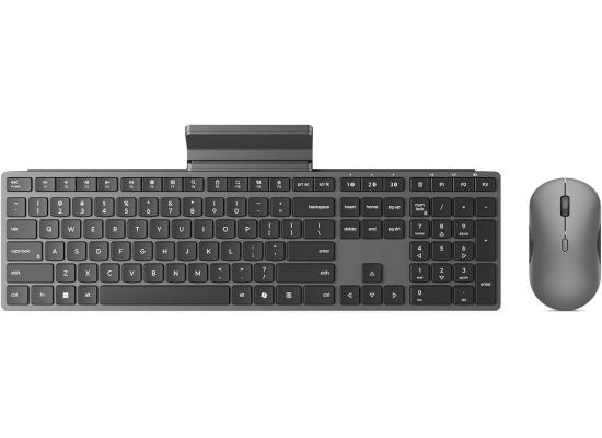 Lenovo ProfeLenovo 700 Modern Multi-Device Wireless Keyboard & Mouse Combo Arabic / English Layout – Luna Grey