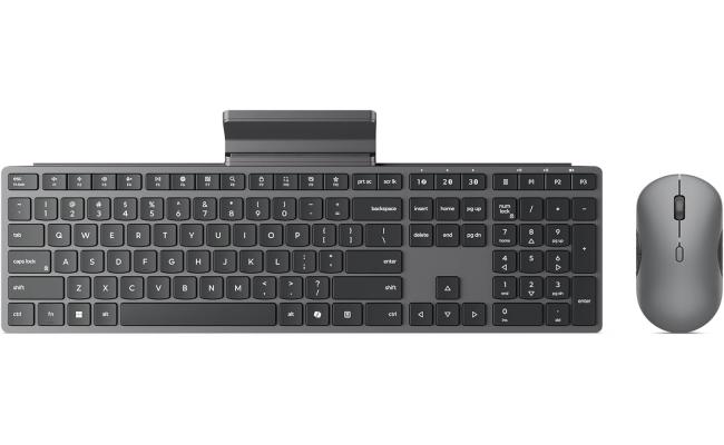 Lenovo ProfeLenovo 700 Modern Multi-Device Wireless Keyboard & Mouse Combo Arabic / English Layout – Luna Grey Lenovo ProfeLenovo 700 Modern Multi-Device Wireless Keyboard & Mouse Combo Arabic / English Layout – Luna Grey