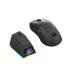 Redragon M998 Ultra Lightweight Wireless Gaming Mouse 3950 Sensor with RGB Magnetic Charging Dock, BT/2.4G Wireless/Wired Optical Mice, 30000 DPI, 5 Programmable Buttons for PC/Mac, Black