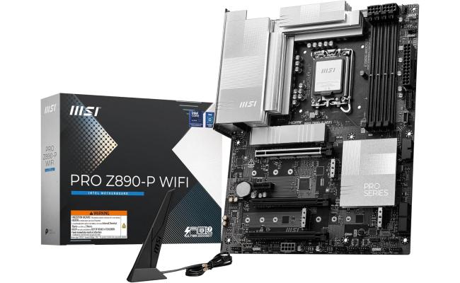 MSI PRO Z890-P WiFi6E Motherboard Supports Core Ultra Series 2 Intel Processors, LGA 1851, DDR5, 5Gbps LAN, USB Type-C, Wi-Fi 6E, Bluetooth 5.3 MSI PRO Z890-P WiFi6E Motherboard Supports Core Ultra Series 2 Intel Processors, LGA 1851, DDR5, 5Gbps LAN, USB Type-C, Wi-Fi 6E, Bluetooth 5.3