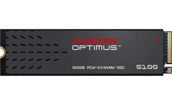 SANDISK Optimus 5100 500GB NVMe Gen4 PCIe M.2 2280 SSD TLC 3D NAND Internal SSD up to 6,600MB/s SANDISK Optimus 5100 500GB NVMe Gen4 PCIe M.2 2280 SSD TLC 3D NAND Internal SSD up to 6,600MB/s