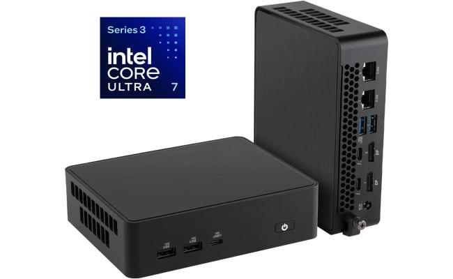 ASUS NUC 16 Pro Mini PC , Intel Core Ultra 7 356H Processor, Wi-Fi 7, Bluetooth 6.0, Dual 2.5G LAN, Thunderbolt 4, Barebone System - Black