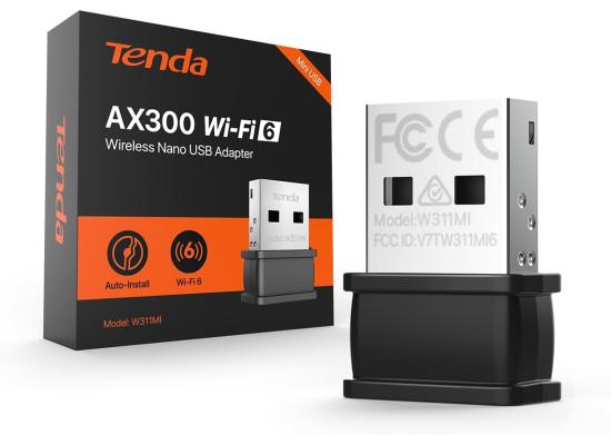 Tenda W311MI V6.0 AX300 Wi-Fi 6 Nano USB Adapter