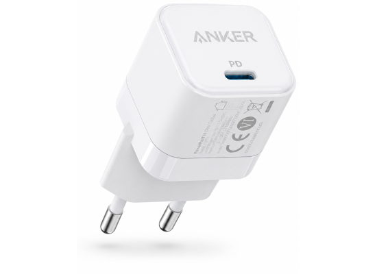 Anker PowerPort III 20W USB-C Wall Charger A2149 White EU Plug
