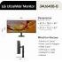 LG 34U640B 34" Curved 1800R 144Hz UltraWide™ QHD HDR 10 KVM Switch USB C up to 65w DP & HDMI - Black