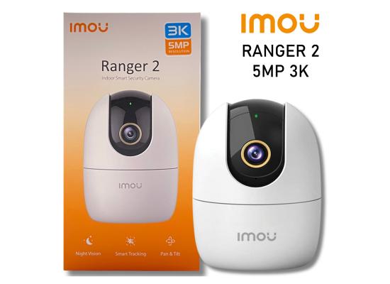 Imou Ranger 2 5MP 3K Camera for Home, 360° Security Camera, WIFI Camera Indoor, Baby Monitor, CCTV Camera for Home Wireless, Surveillance Camera with Human Detection, Smart Motion Tracking, Two-Way Talk, Alexa