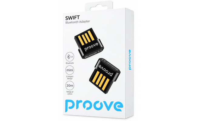 Proove Swift Bluetooth 5.3 USB Adapter Black