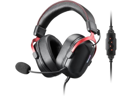 Redragon H312 Cybill USB Wired Gaming Headphone , 7.1 Surround Sound , Driver 50mm , Aluminum Frame , Noise-cancelling Mic ,  RGB lighting , Black
