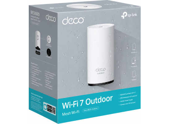 TP-Link Deco BE25-Outdoor BE3600 Outdoor/Indoor Wi-Fi 7 Mesh Unit - 1 Pack EU