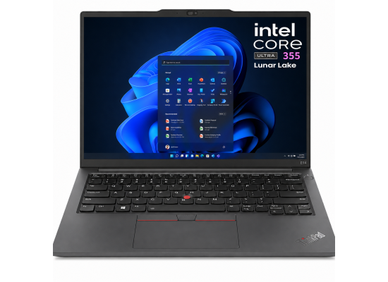 Lenovo ThinkPad E14 Gen 8 (2026) Intel® Ultra 7 Gen III 355 8-Core Busniess Class Laptop w/ IPS 300nits Display & WIFI 7 Wireless - Black