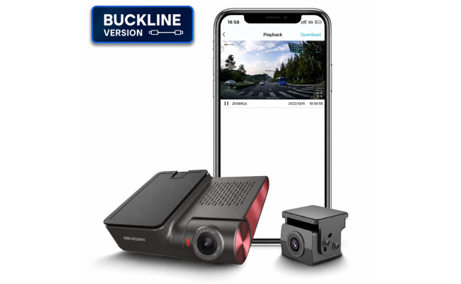 Hikvision AE-DC8322-G2PRO 2-Channel 4K + 1080P Dash Camera – BUCKLINE