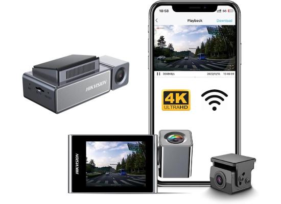 Hikvision AE-DC8222-C8 PRO 4K 2-Channel GPS Wi-Fi Dash Camera