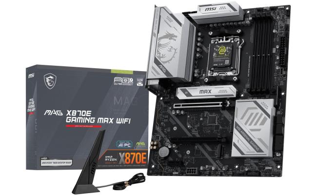 MSI MAG X870E GAMING MAX WIFI Motherboard, ATX - Supports AMD Ryzen 9000 / 8000 / 7000 Processors, AM5 - DDR5 , Wi-Fi 7, 5G LAN MSI MAG X870E GAMING MAX WIFI Motherboard, ATX - Supports AMD Ryzen 9000 / 8000 / 7000 Processors, AM5 - DDR5 , Wi-Fi 7, 5G LAN