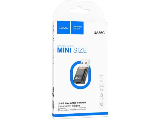 HOCO UA36C USB-A to USB-C Female Adapter 480Mbps 3A