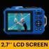 KODAK PIXPRO WPZ2 16MP Waterproof Digital Camera, 15m, 4X Zoom, Blue